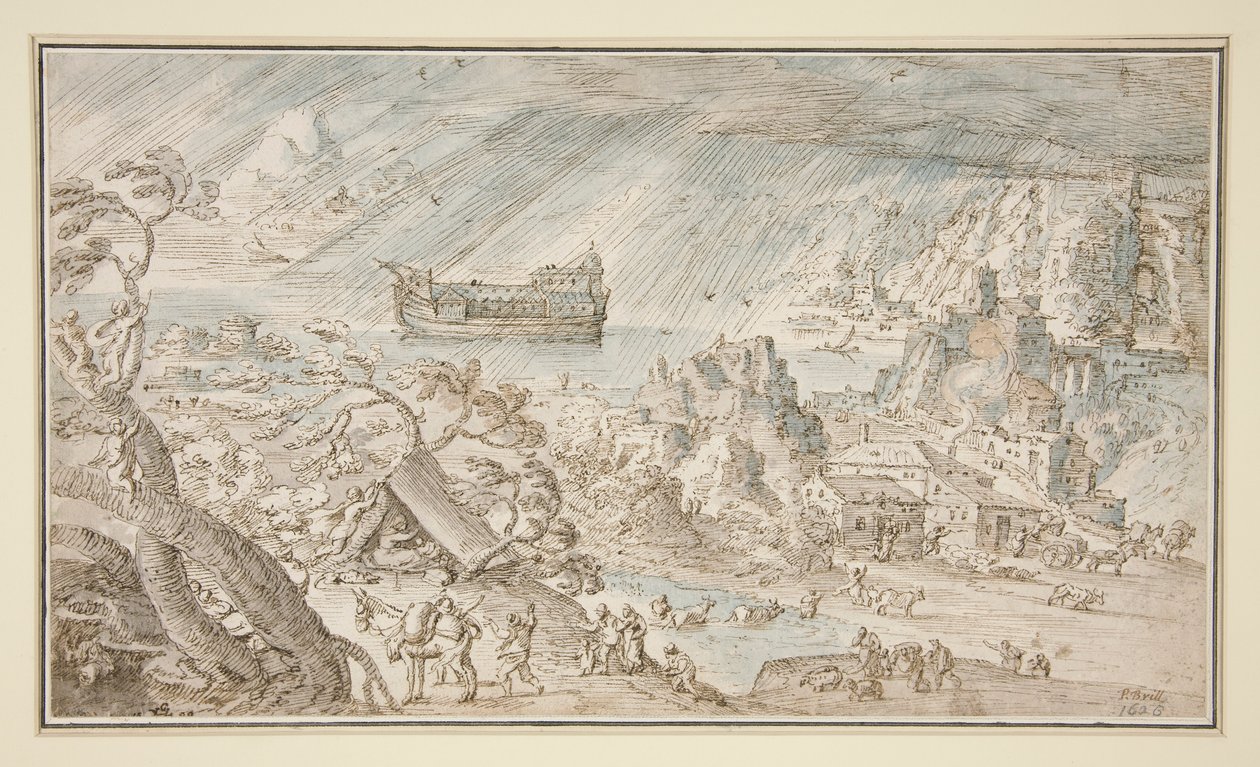 Il diluvio da Hendrick van Cleve III