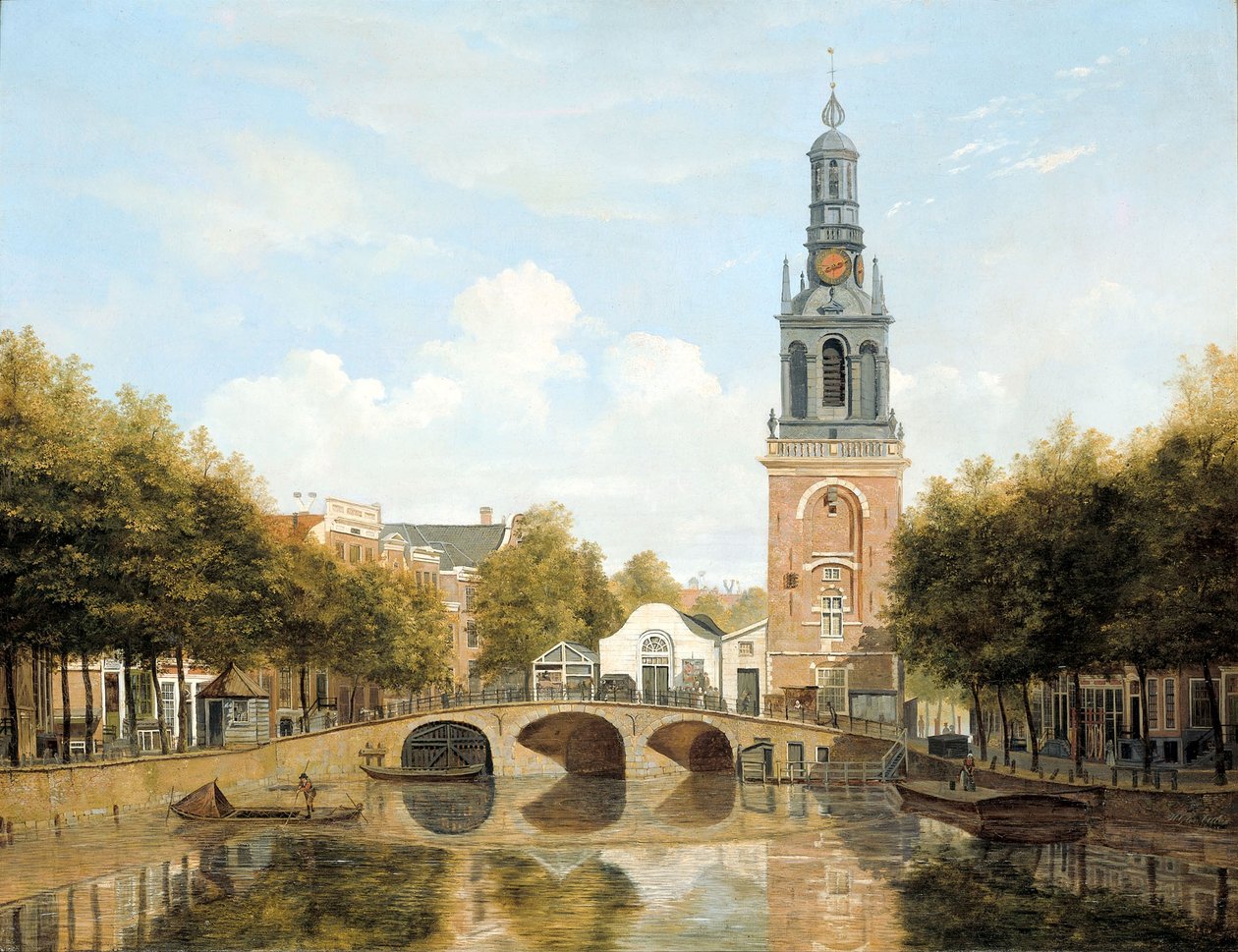 Il Torensluis e il Jan Roodenpoortstoren ad Amsterdam da Hendrik Gerrit ten Cate