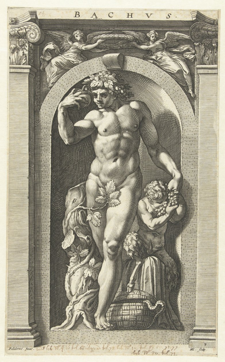 Bacco, 1592 da Hendrik Goltzius