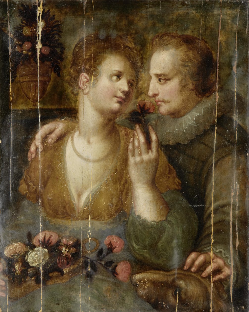 Scena di corteggiamento da Hendrik Goltzius