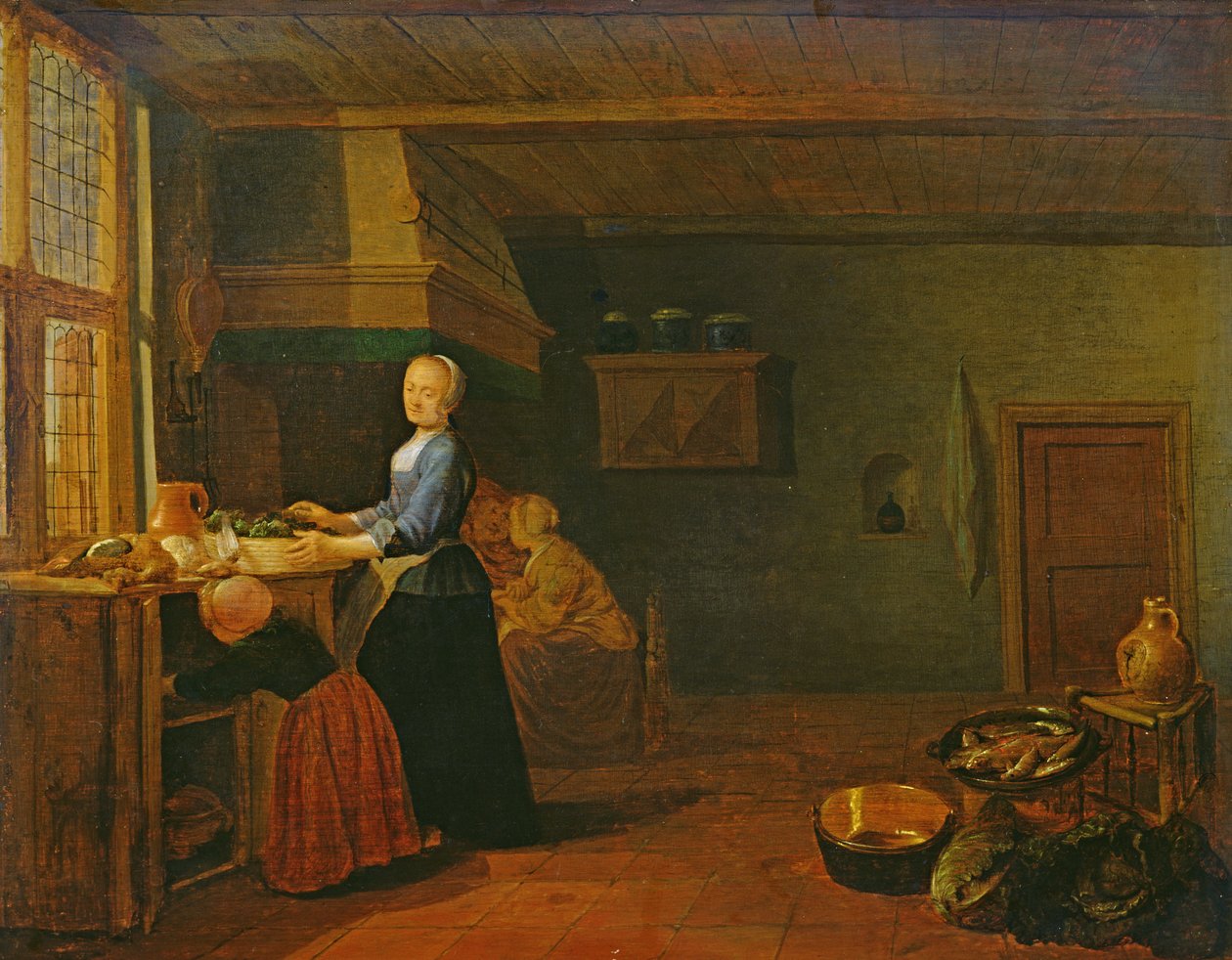 Interno di cucina da Hendrik Martensz Sorgh