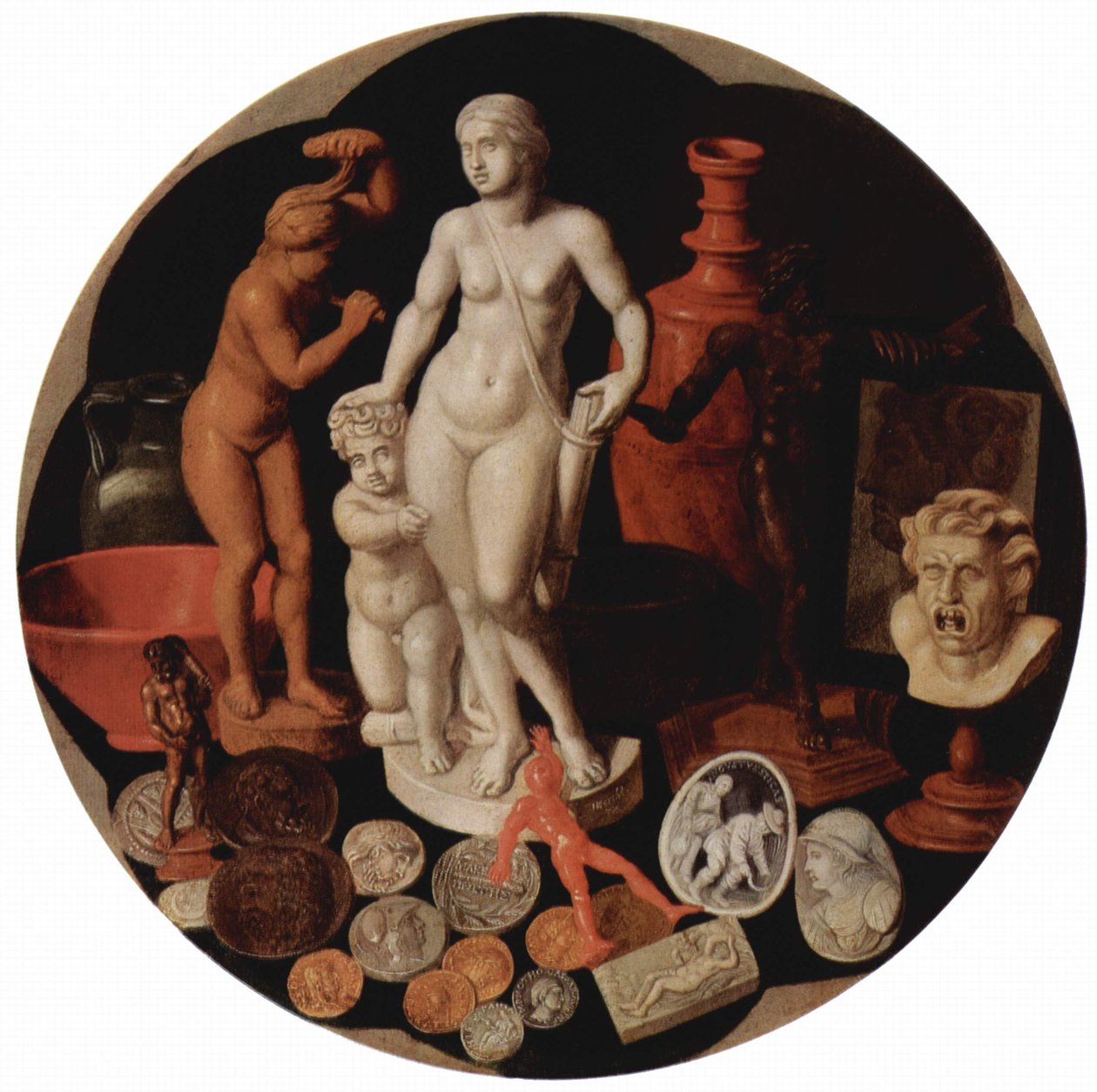 Natura morta con collezione di rarità da Hendrik van der Borcht the elder