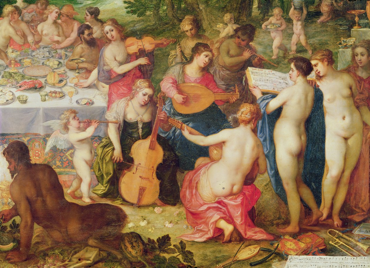 Il Banchetto degli Dei (dettaglio) da Hendrik van the Elder Balen