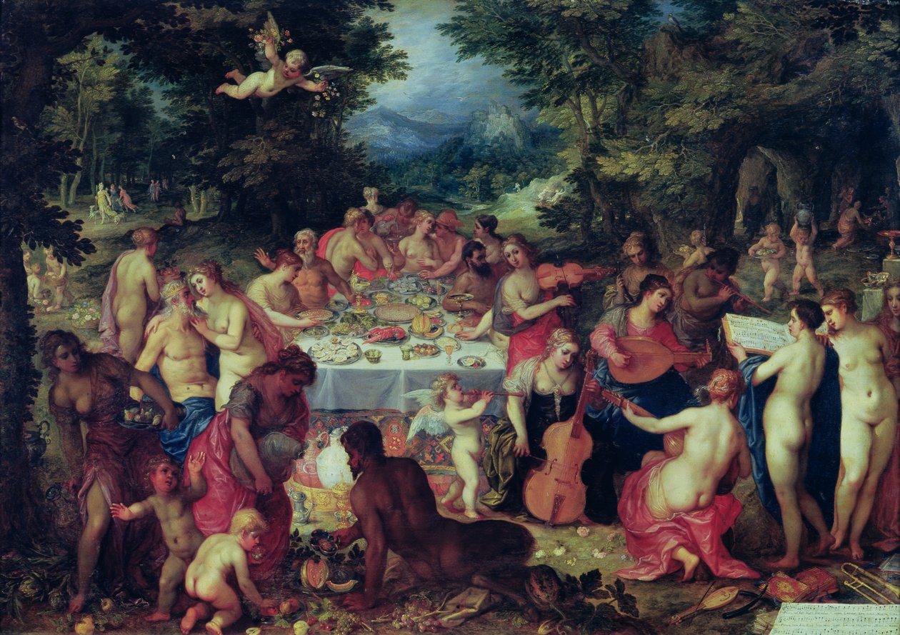 Il Banchetto degli Dei da Hendrik van the Elder Balen