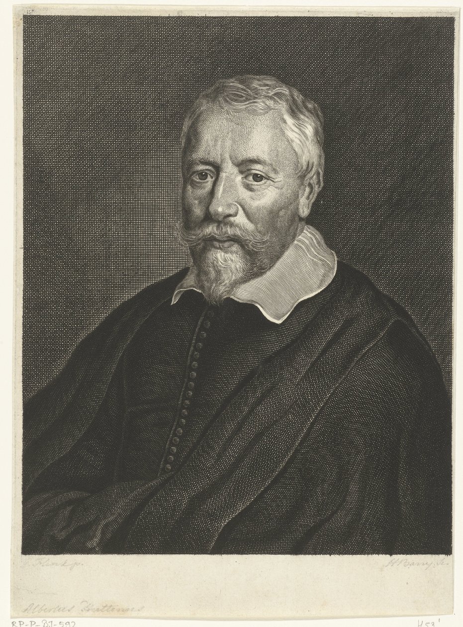 Ritratto di Albertus Huttenus da Hendrik Bary