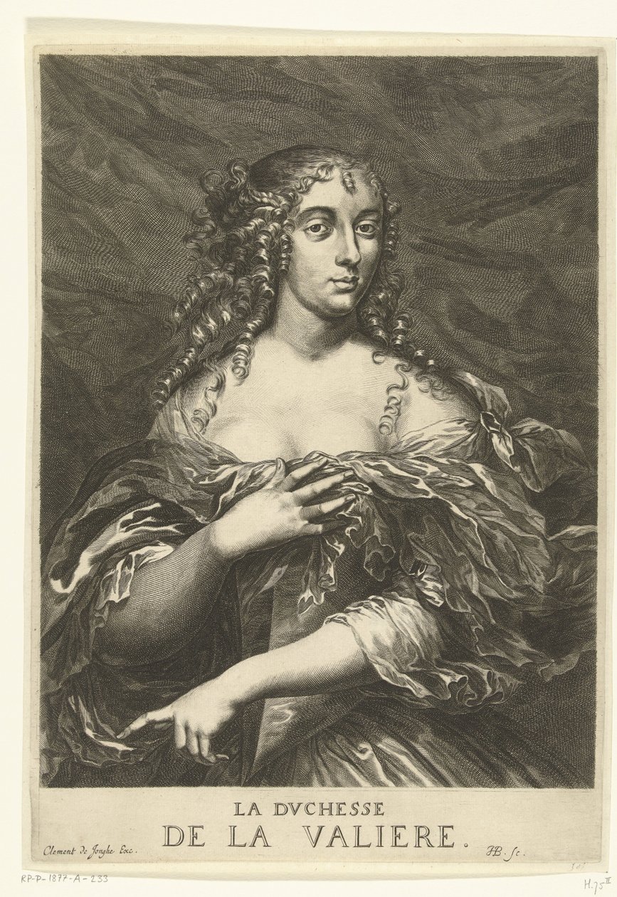 Ritratto di Louise Françoise de La Baume Le Blanc de la Vallière da Hendrik Bary