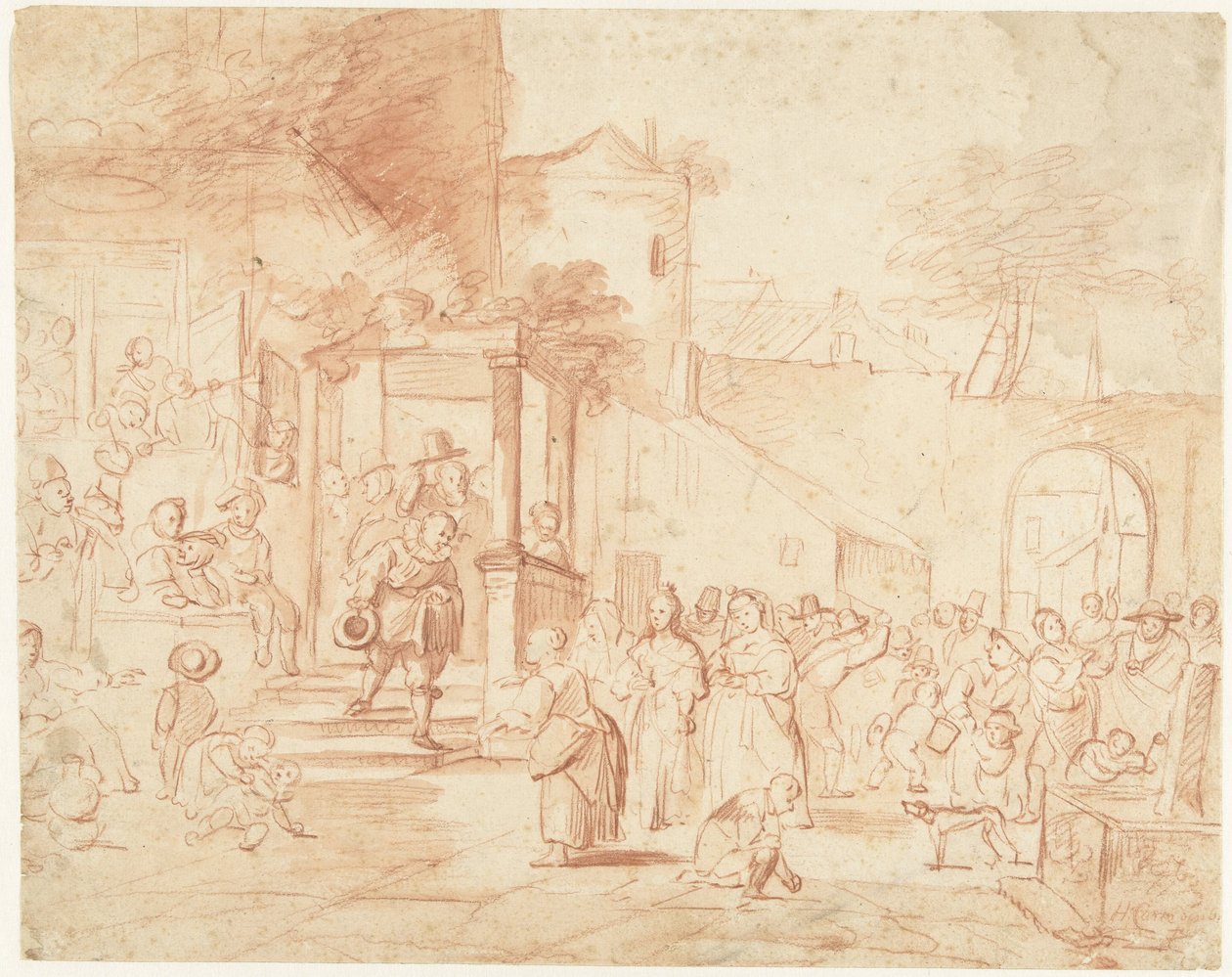 Il matrimonio del villaggio da Hendrik Carré (II)