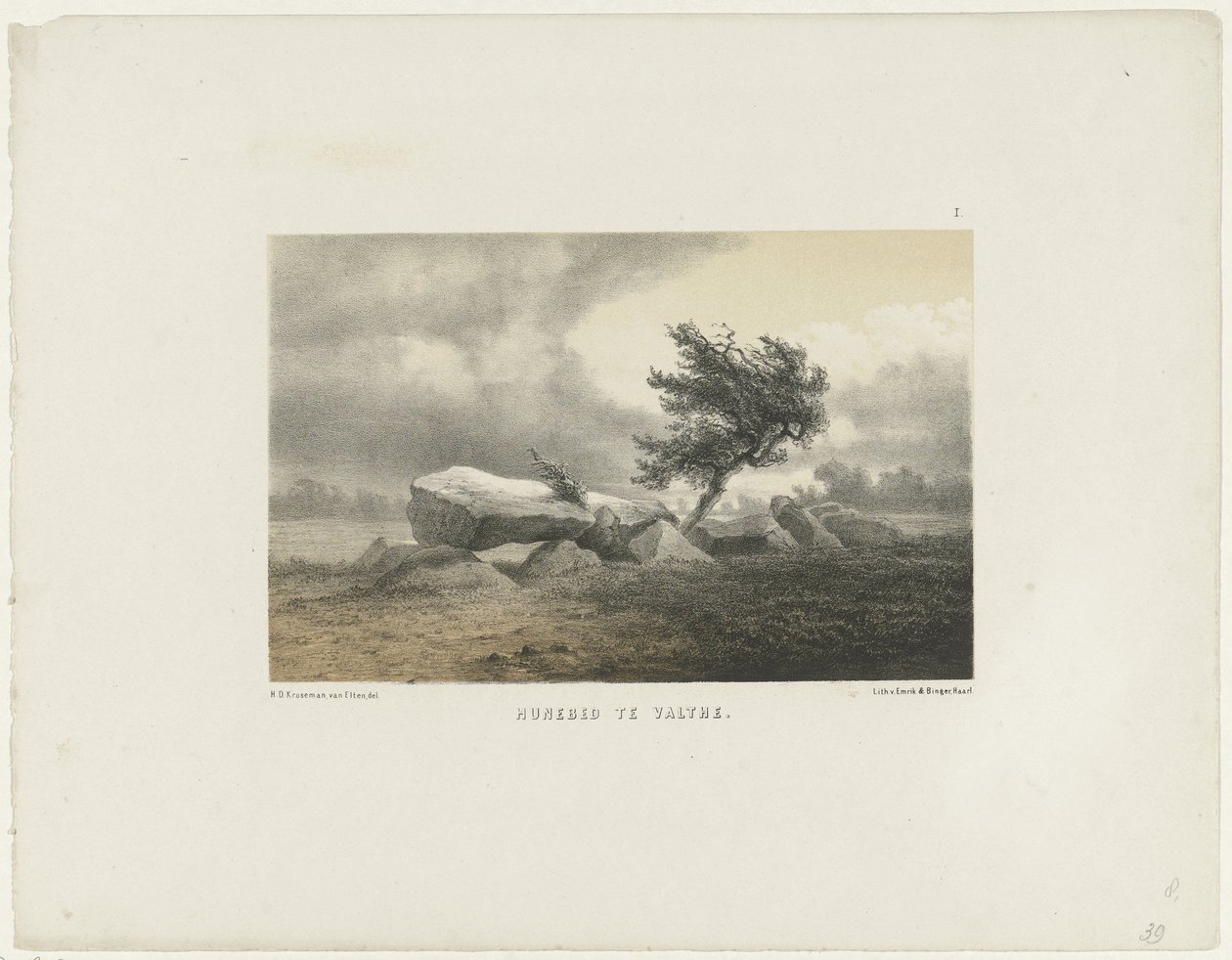 Dolmen a Valthe da Hendrik Dirk Kruseman van Elten