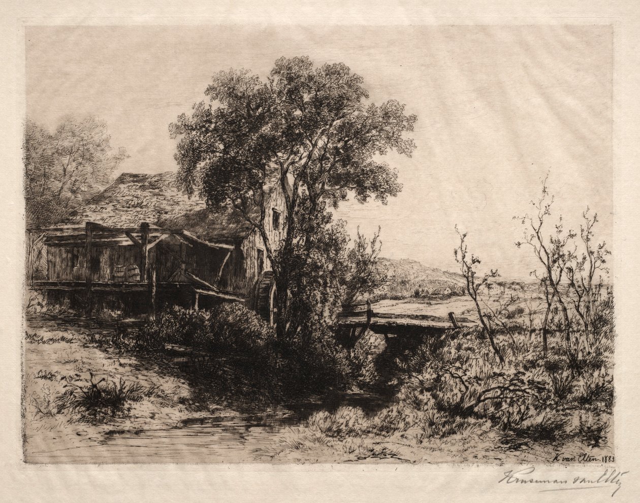 Il mulino abbandonato, 1883 da Hendrik Dirk Kruseman van Elten