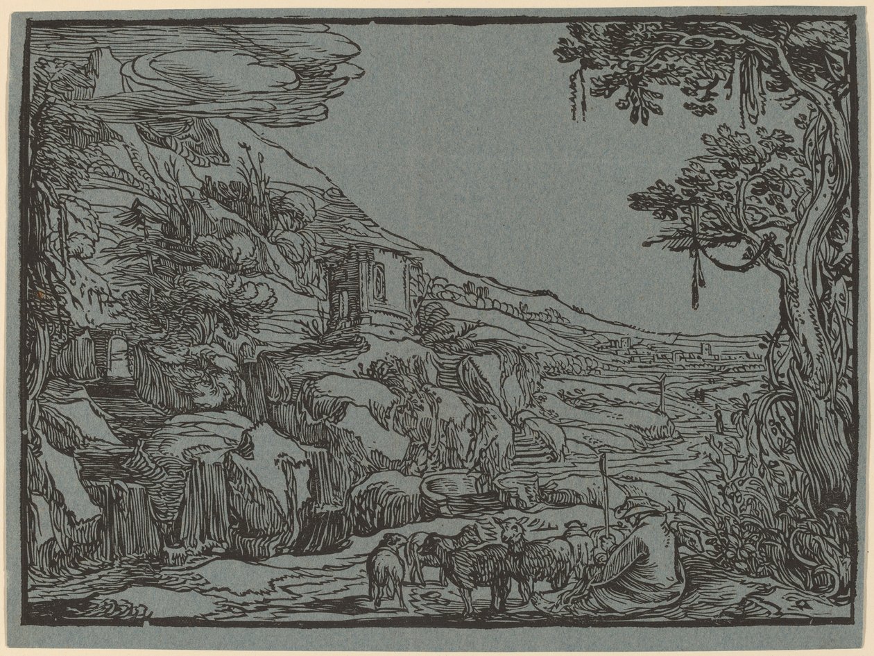 Paesaggio arcadico da Hendrik Goltzius