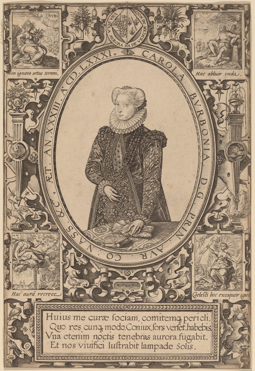 Charlotte di Borbone da Hendrik Goltzius