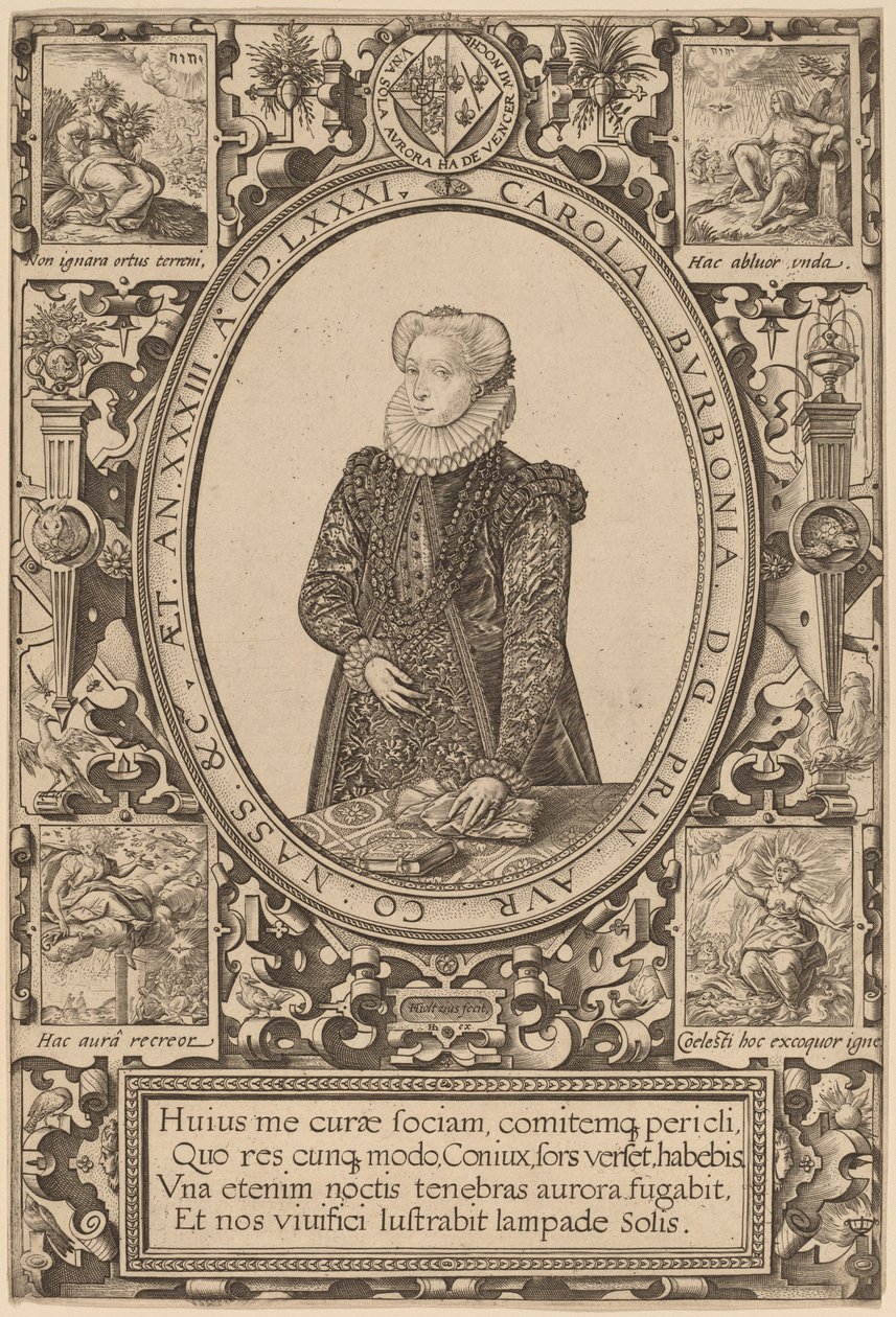 Carlotta di Borbone da Hendrik Goltzius