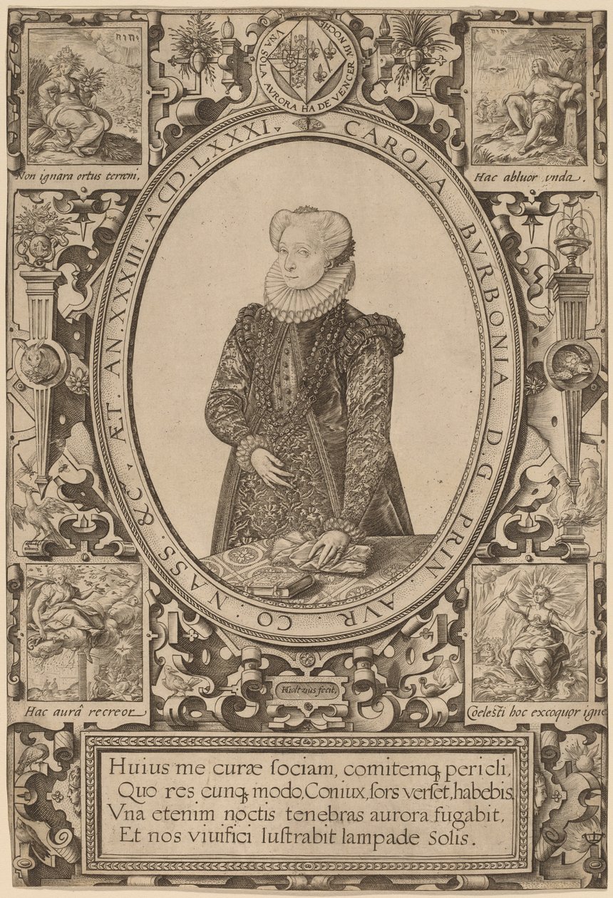 Charlotte di Borbone da Hendrik Goltzius