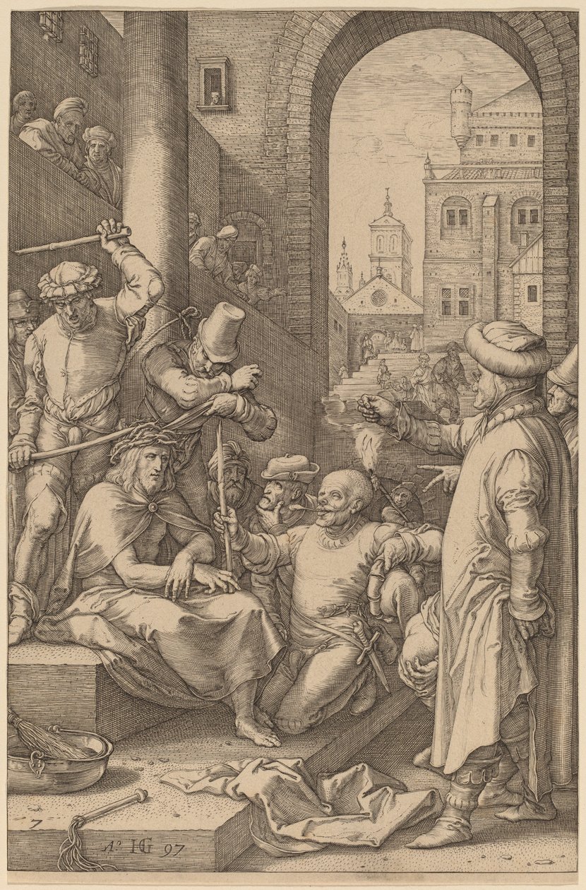 Cristo Incoronato di Spine da Hendrik Goltzius