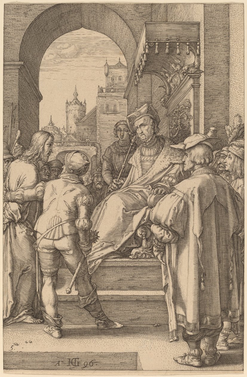 Cristo davanti a Pilato da Hendrik Goltzius