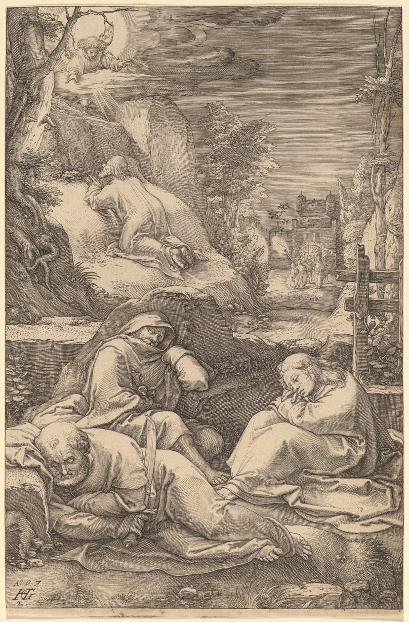 Cristo sul Monte degli Ulivi da Hendrik Goltzius