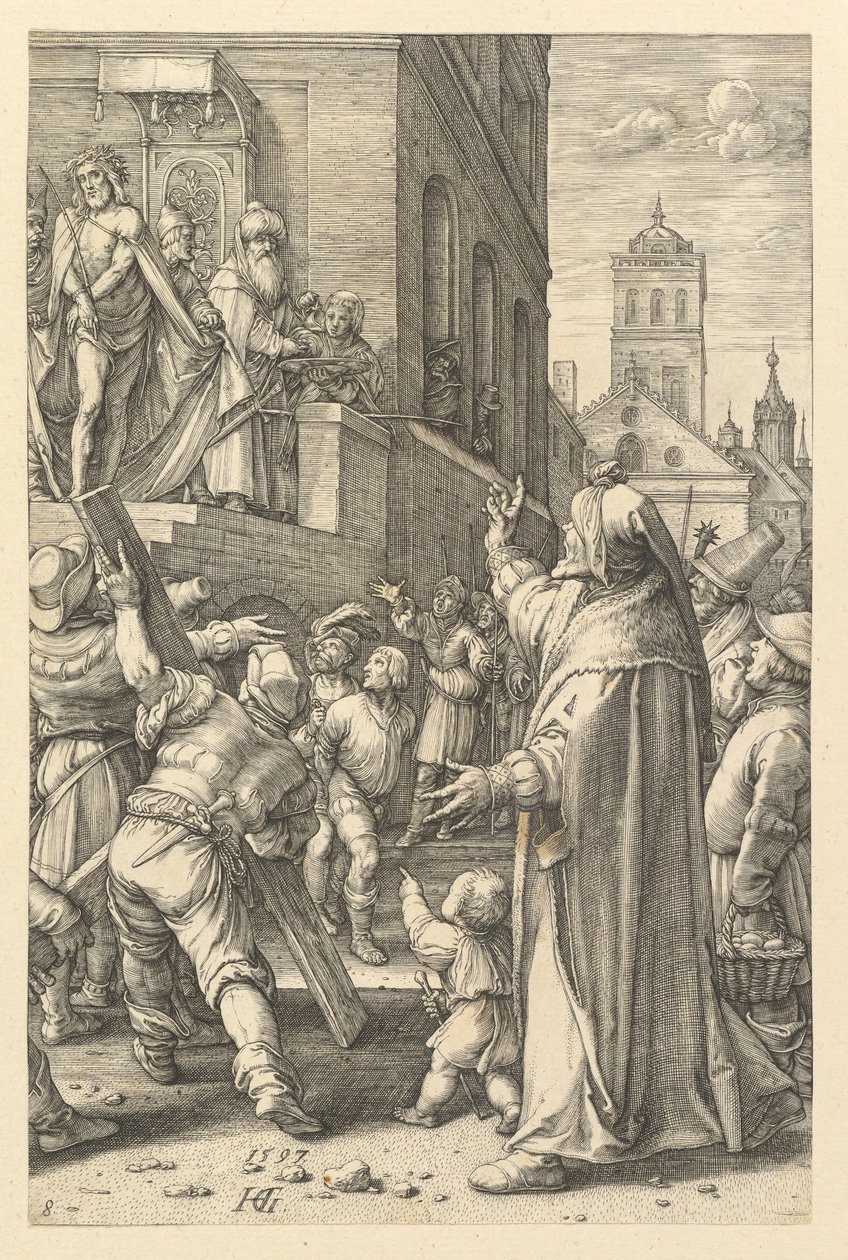 Ecce Homo, dalla Passione di Cristo da Hendrik Goltzius