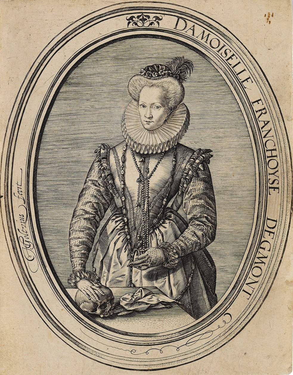 Françoise di Lussemburgo, Contessa di Gavre, Dame de Fiennes da Hendrik Goltzius
