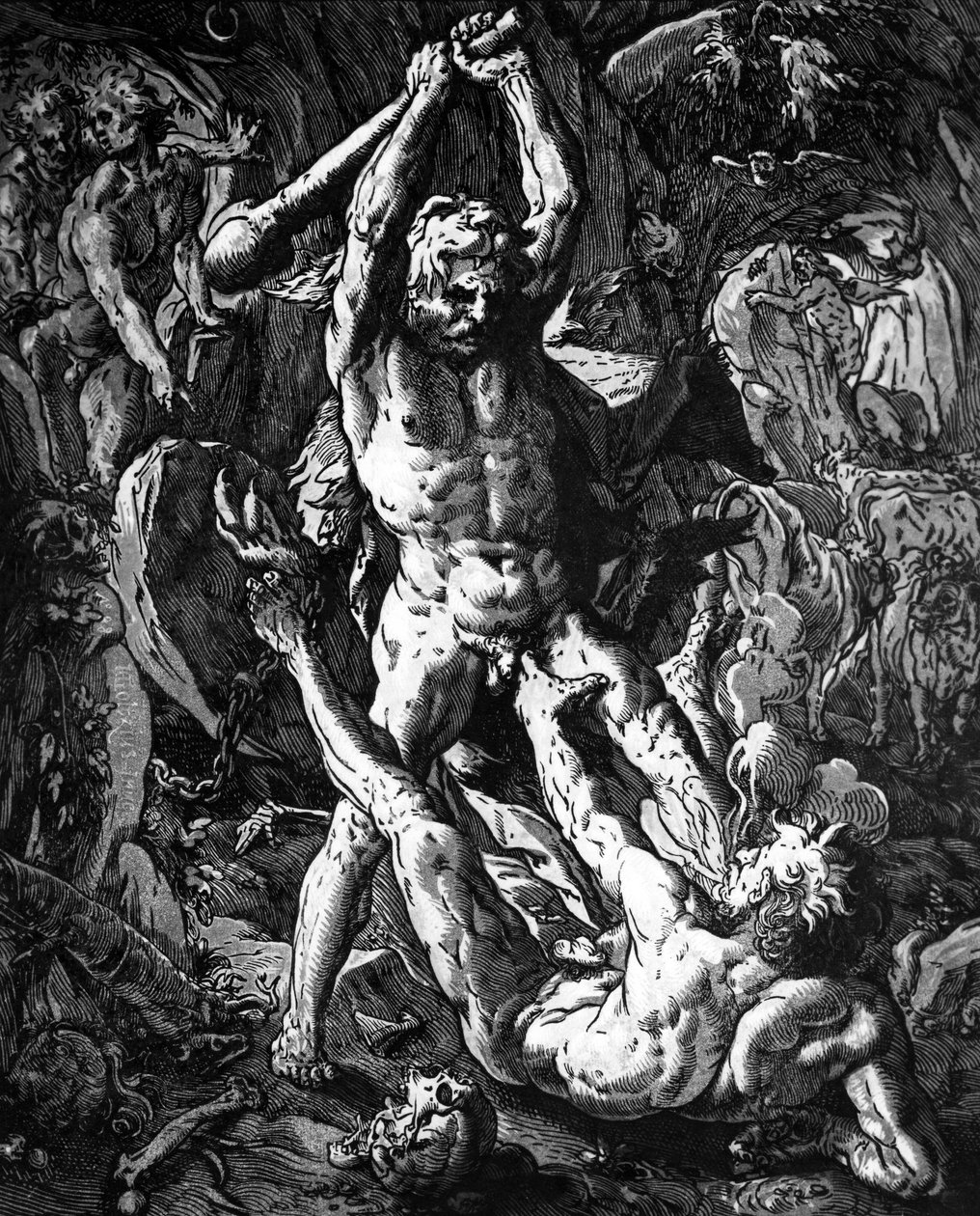Ercole e Caco da Hendrik Goltzius