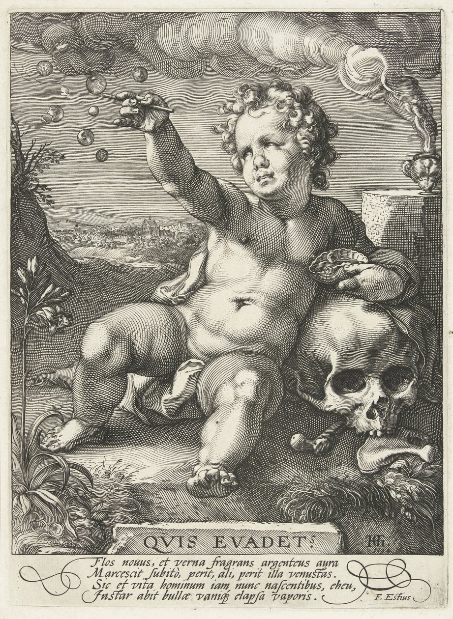 Homo Bulla, 1594 da Hendrik Goltzius
