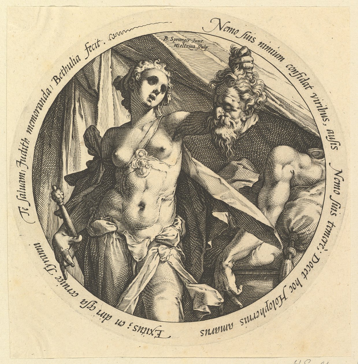 Giuditta con la testa di Oloferne da Hendrik Goltzius