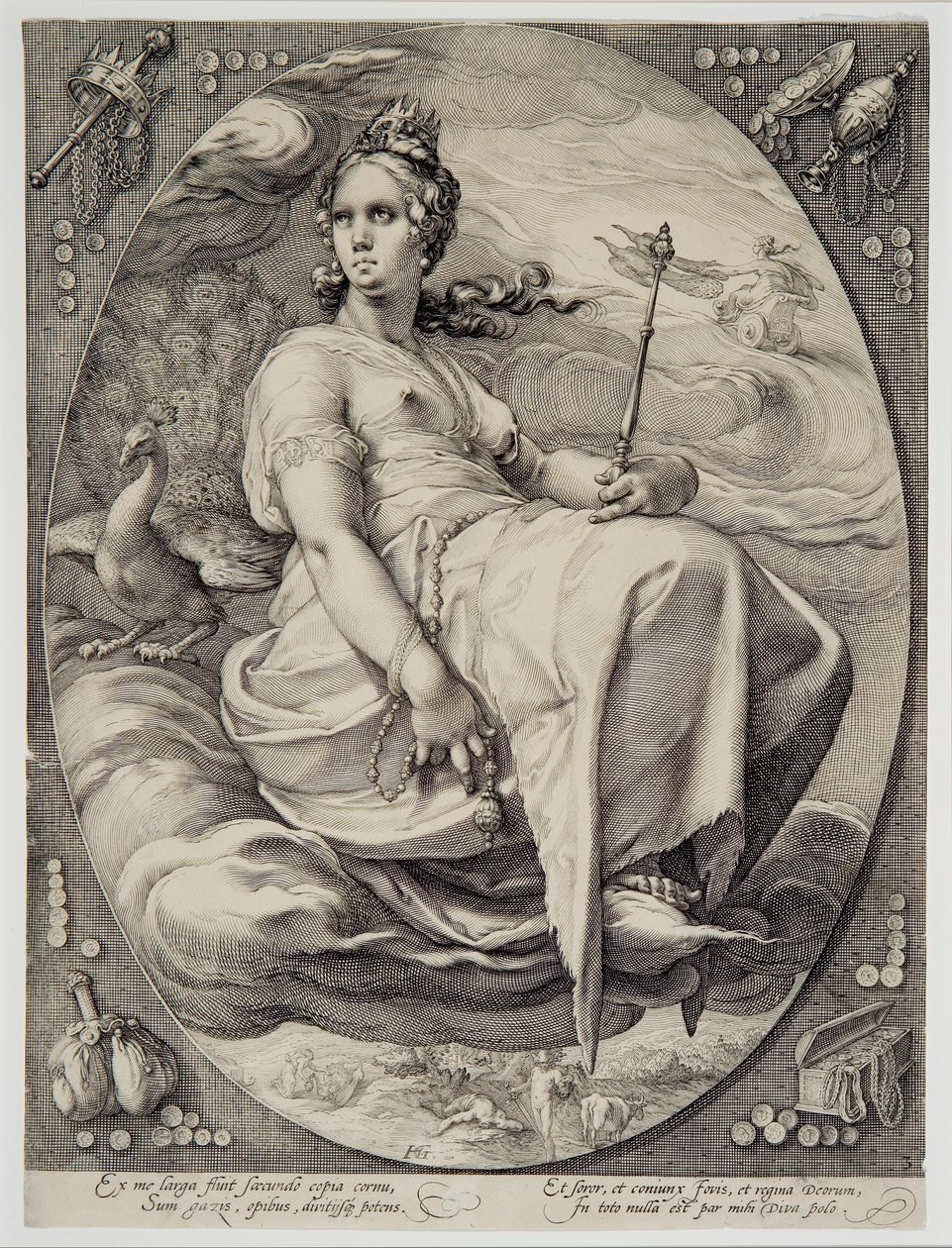 Giunone (dalle Quattro divinità) da Hendrik Goltzius