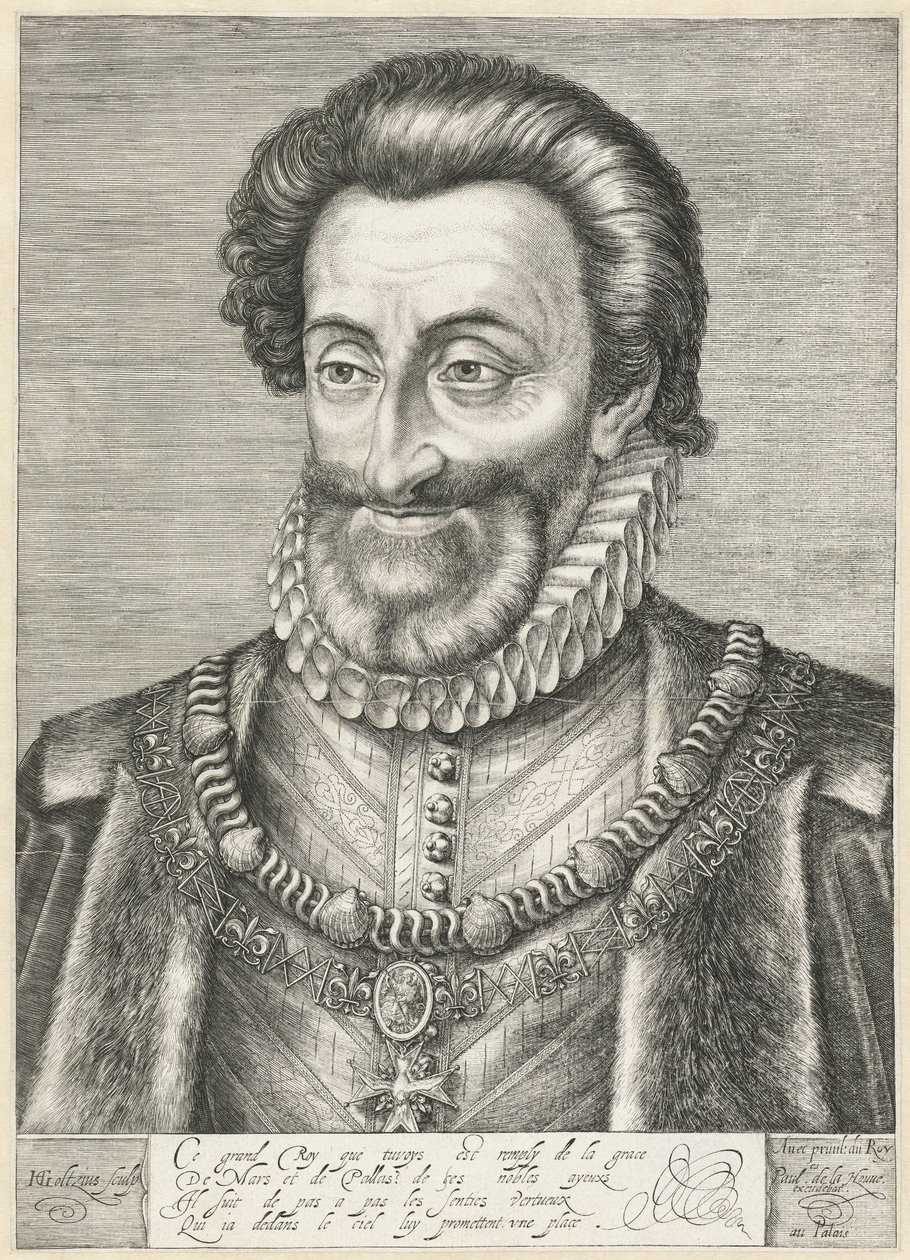 Ritratto di Enrico IV di Francia, c.1600 da Hendrik Goltzius