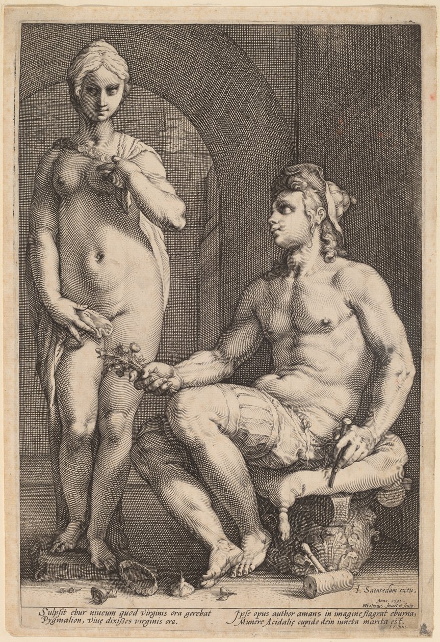 Pigmalione e Galatea da Hendrik Goltzius