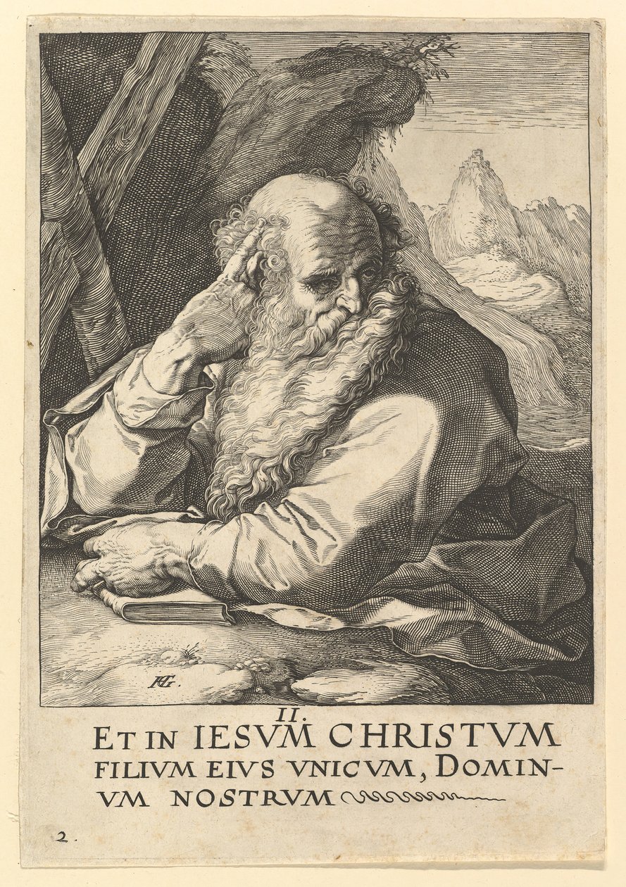 San Andrea, da Cristo, gli Apostoli e San Paolo con il Credo da Hendrik Goltzius