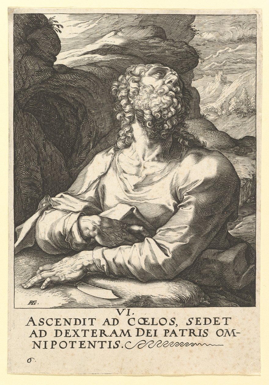 San Bartolomeo, da Cristo, gli Apostoli e San Paolo con il Credo da Hendrik Goltzius