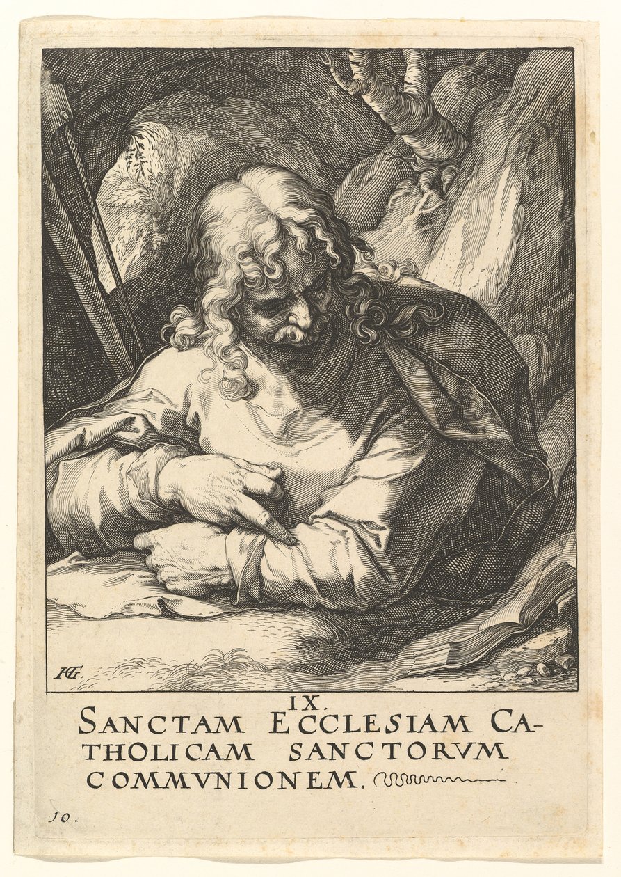 San Giacomo il Minore, da Cristo, gli Apostoli e San Paolo con il Credo da Hendrik Goltzius