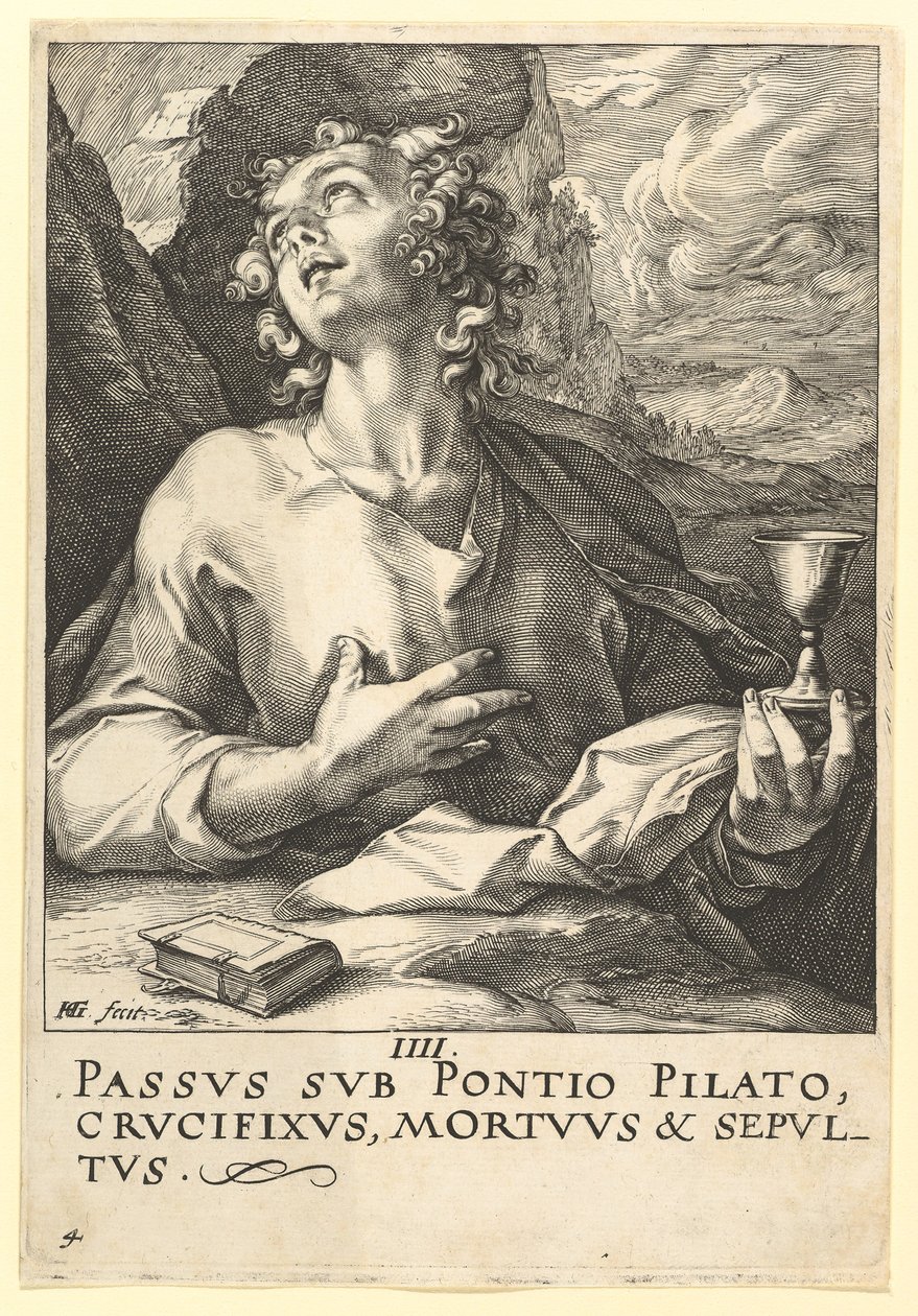 San Giovanni, da Cristo, gli Apostoli e San Paolo con il Credo da Hendrik Goltzius