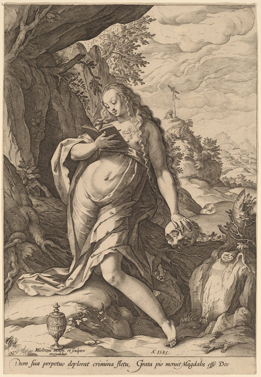 Santa Maria Maddalena penitente da Hendrik Goltzius