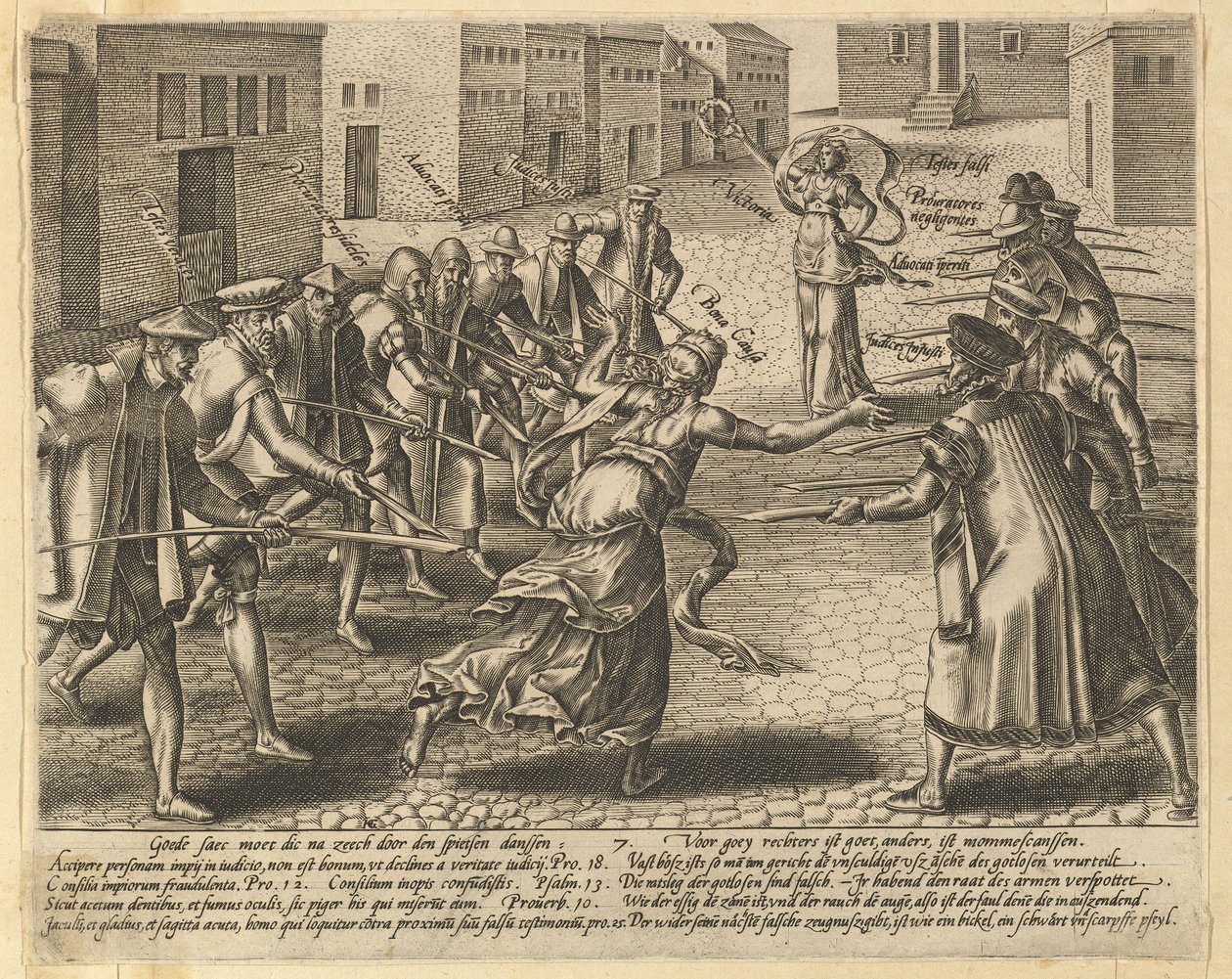 Gli abusi della legge, Tavola 7 da Hendrik Goltzius