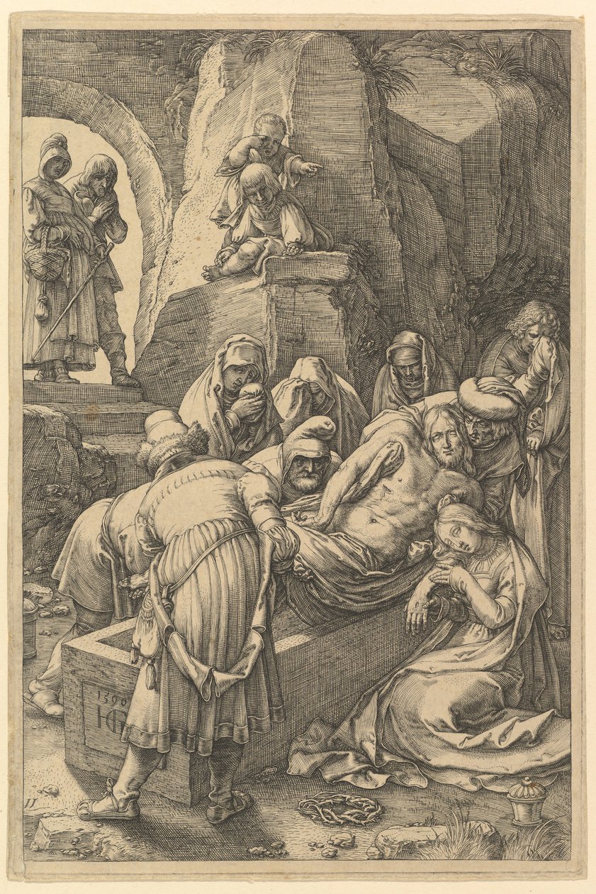 La Sepoltura, da La Passione di Cristo da Hendrik Goltzius