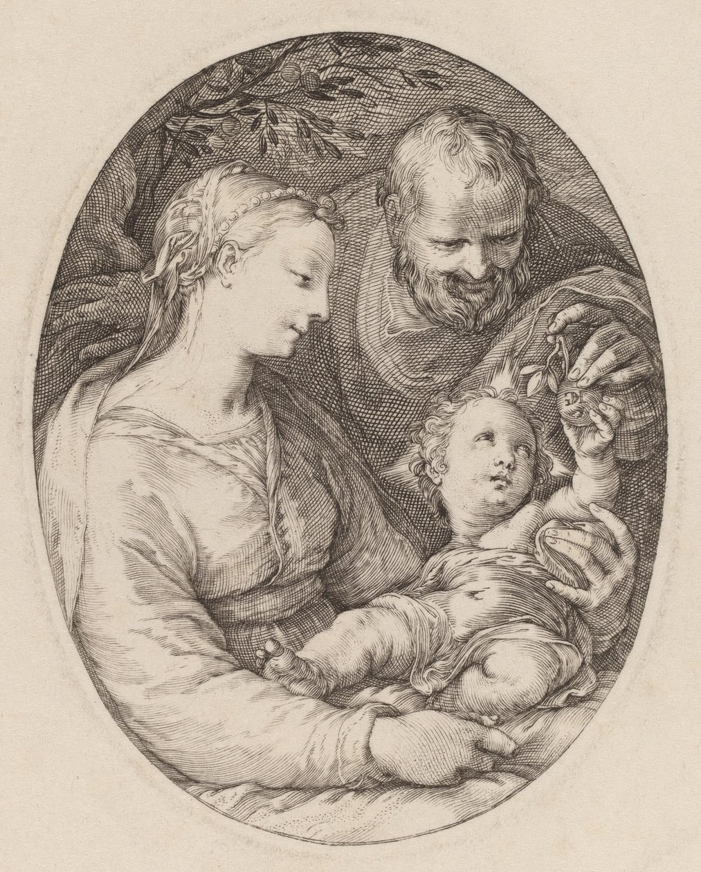La Sacra Famiglia da Hendrik Goltzius