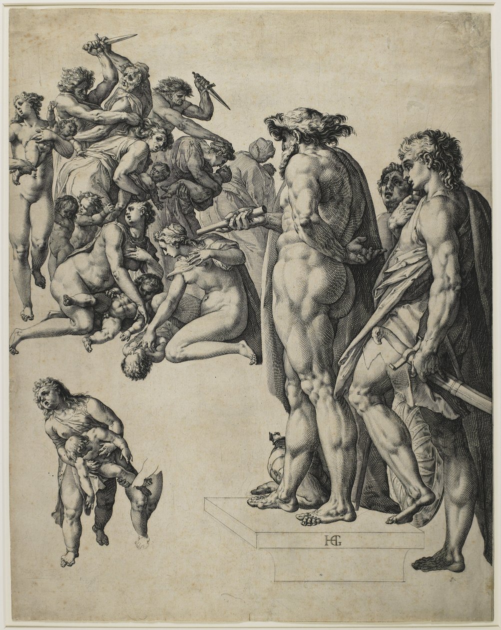 La strage degli innocenti, 1584 ca. da Hendrik Goltzius