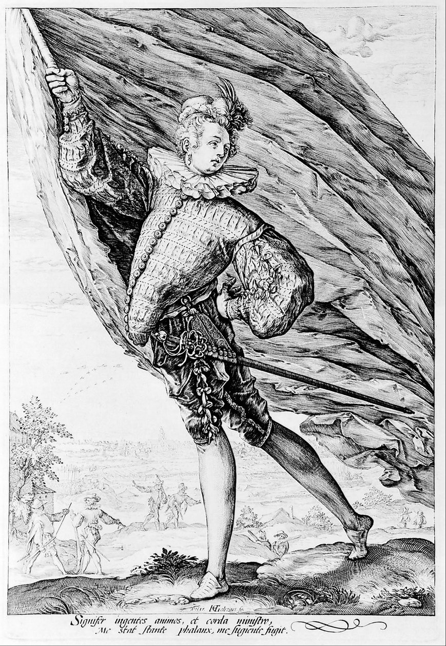 Il grande portabandiera da Hendrik Goltzius