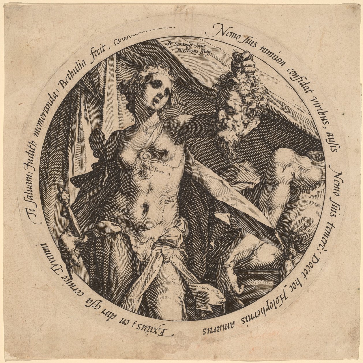 Giuditta con la testa di Oloferne da Hendrik Goltzius, after Bartholomaeus Spranger