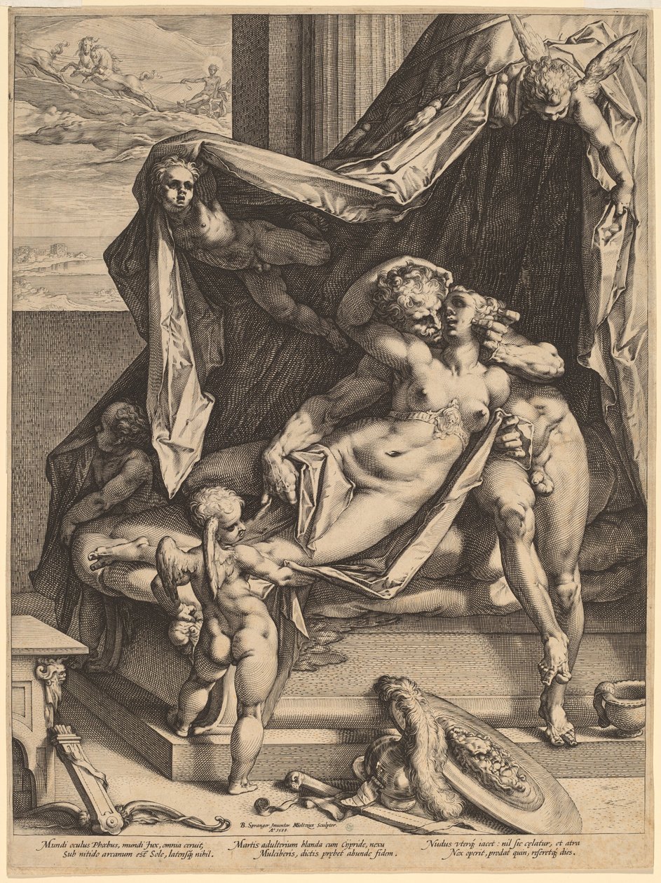 Marte e Venere da Hendrik Goltzius, after Bartholomaeus Spranger