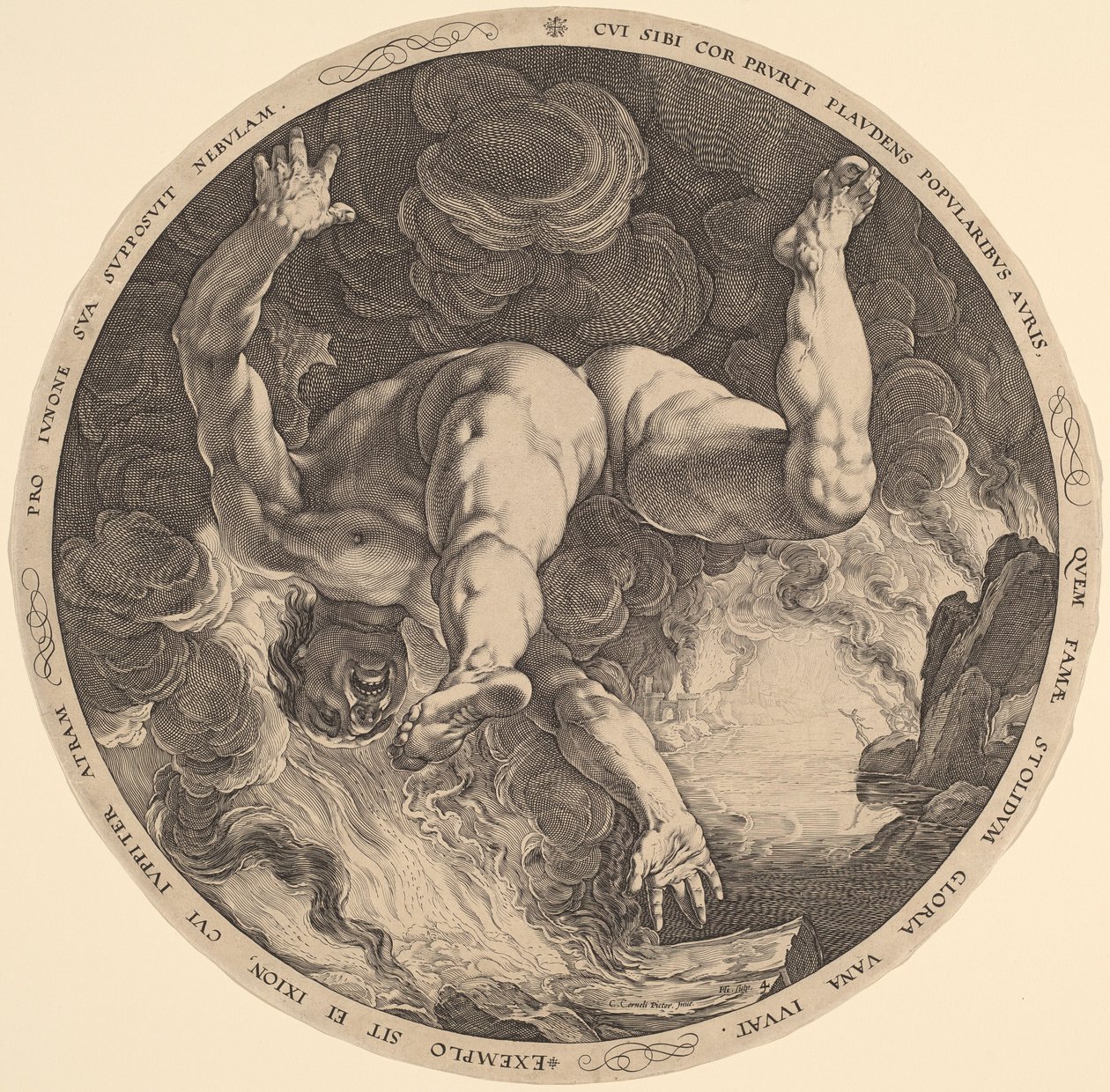 Issione da Hendrik Goltzius, after Cornelis Cornelisz van Haarlem