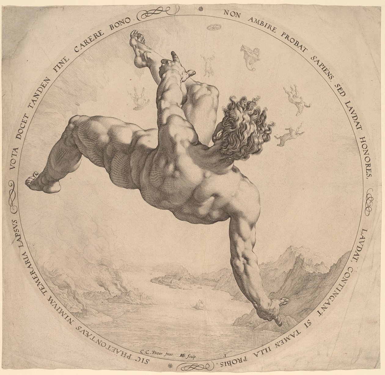 Fetonte da Hendrik Goltzius, after Cornelis Cornelisz van Haarlem