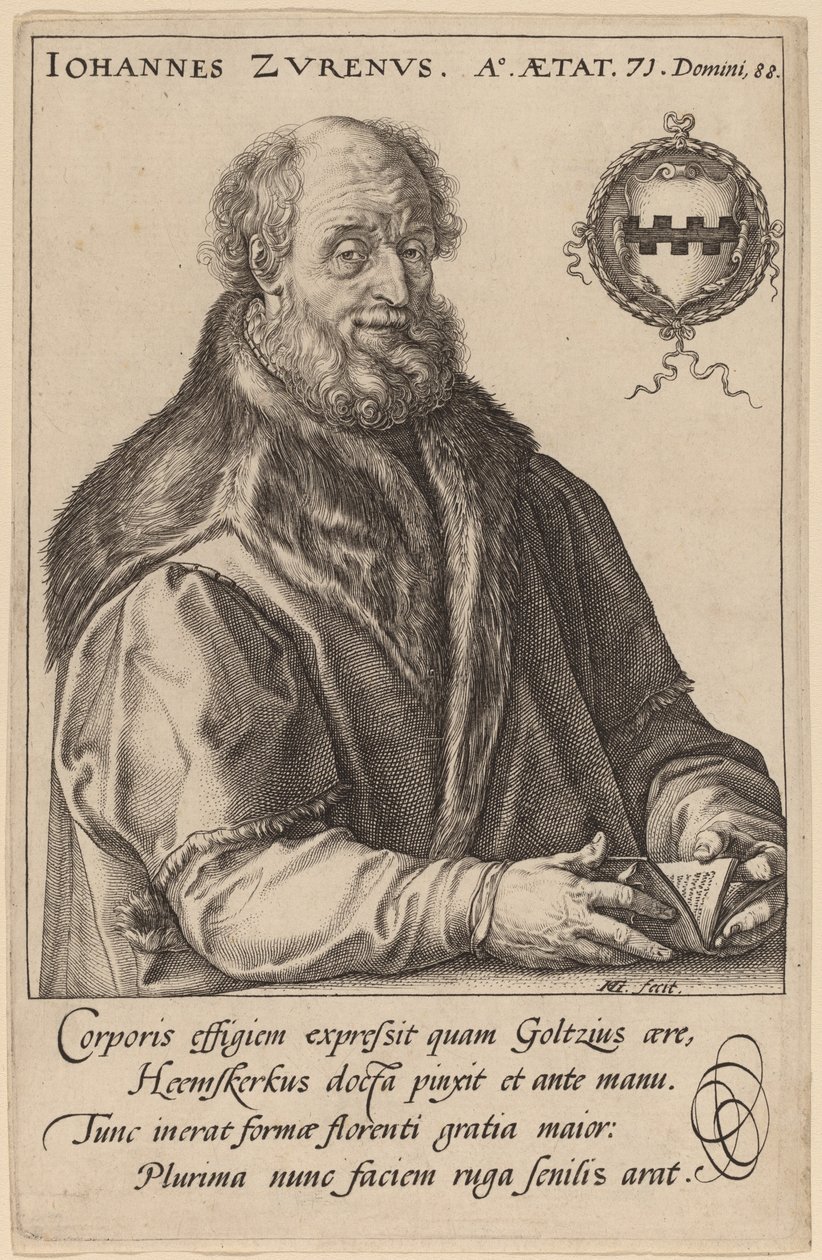 Johannes Zurenus (Jan van Zuren) da Hendrik Goltzius after Maerten van Heemskerck