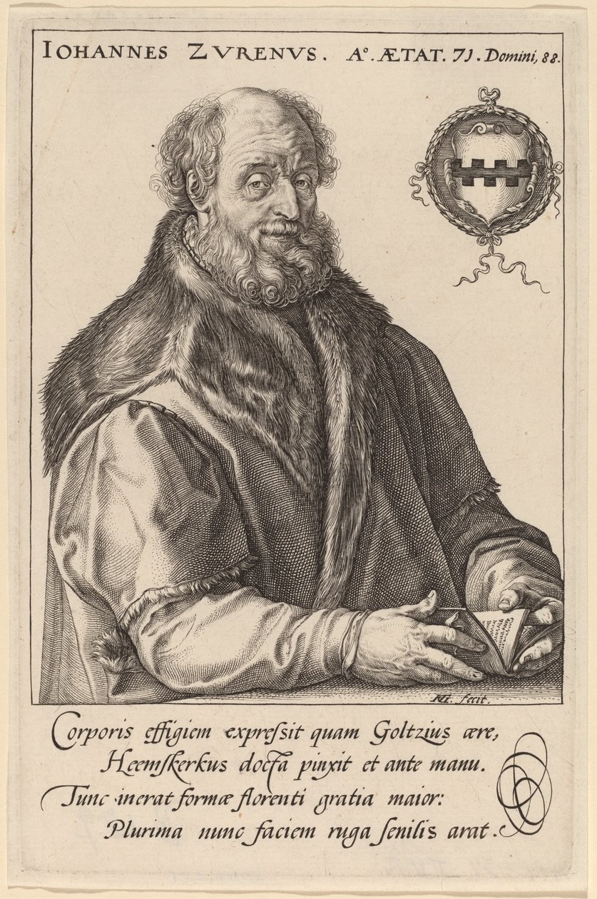 Johannes Zurenus (Jan van Zuren) da Hendrik Goltzius after Maerten van Heemskerck