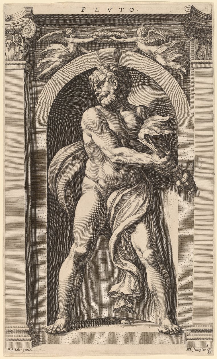 Plutone da Hendrik Goltzius after Polidoro da Caravaggio