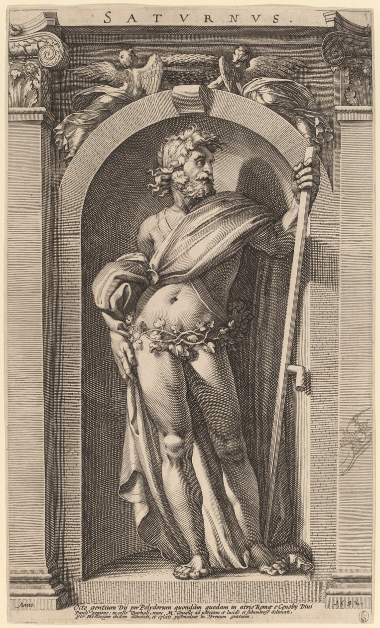 Saturno da Hendrik Goltzius after Polidoro da Caravaggio