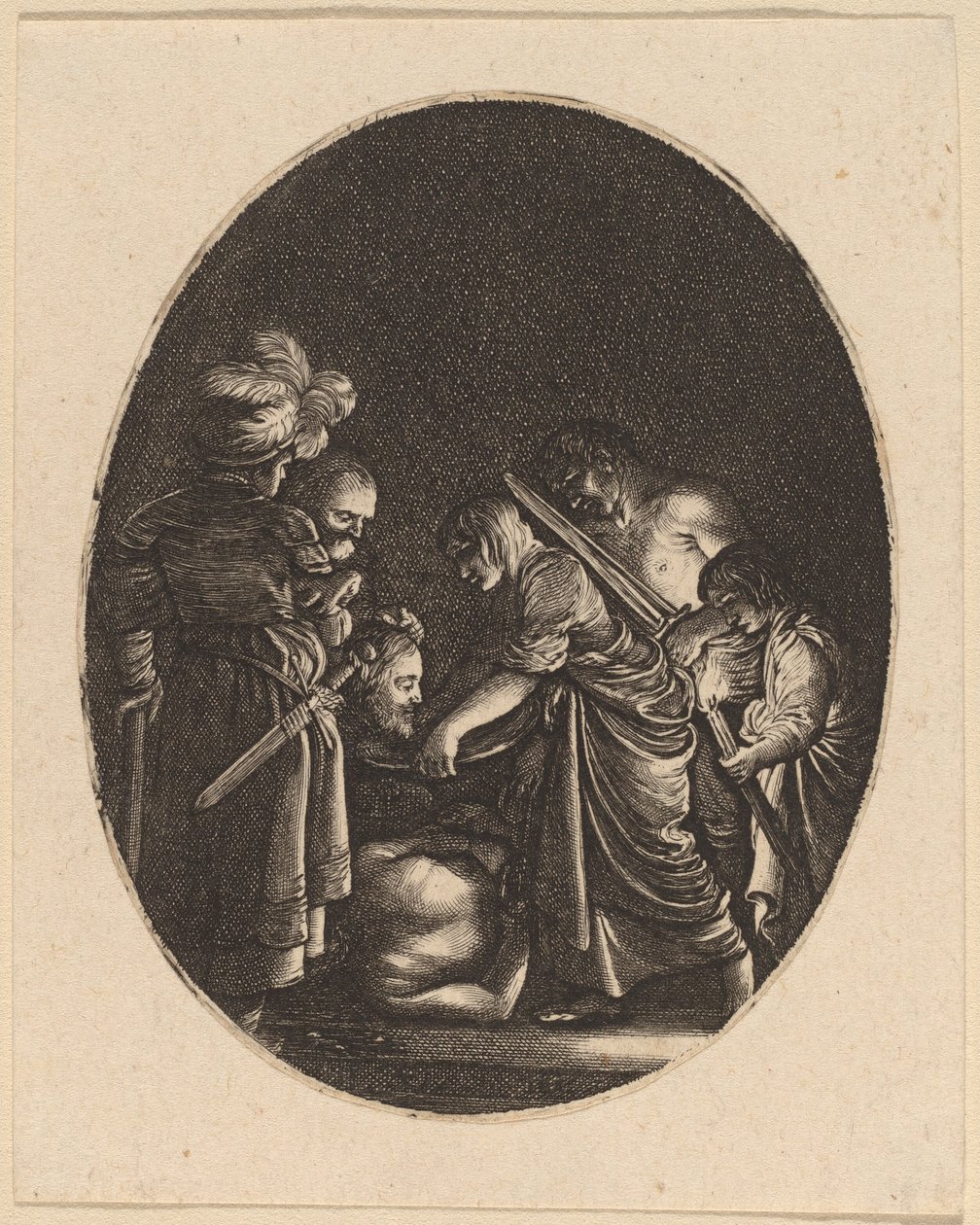 Decapitazione di San Giovanni Battista da Hendrik Goudt after Adam Elsheimer