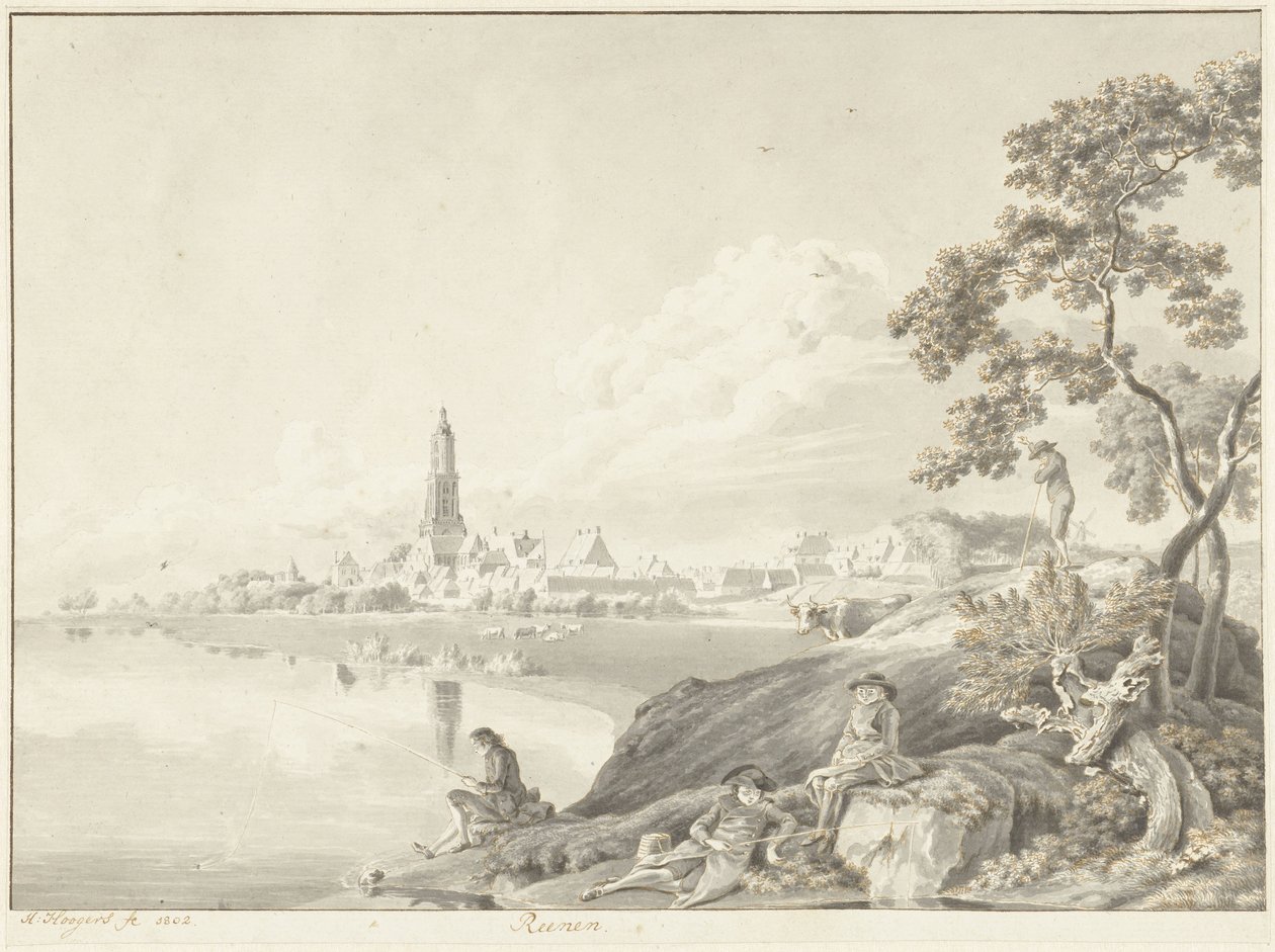 Veduta di Rhenen da Hendrik Hoogers