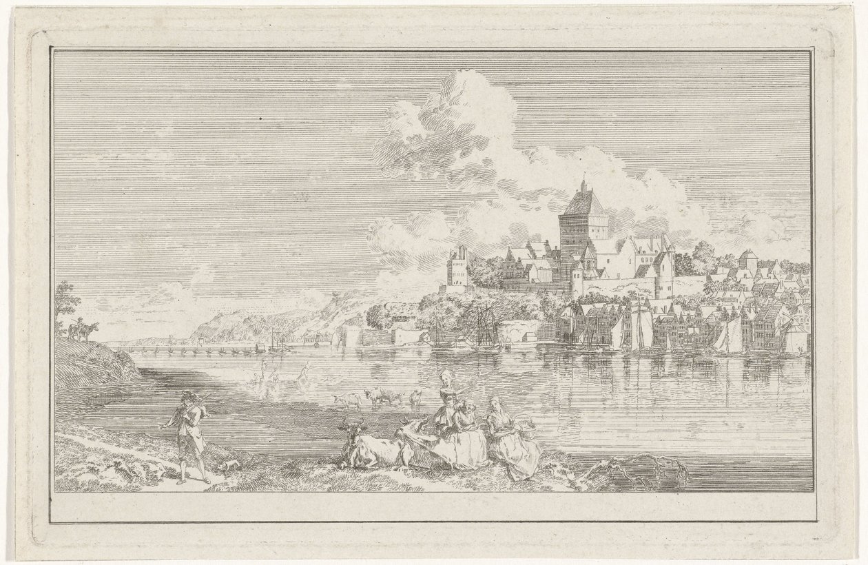 Veduta del Valkhof a Nimega da Hendrik Hoogers