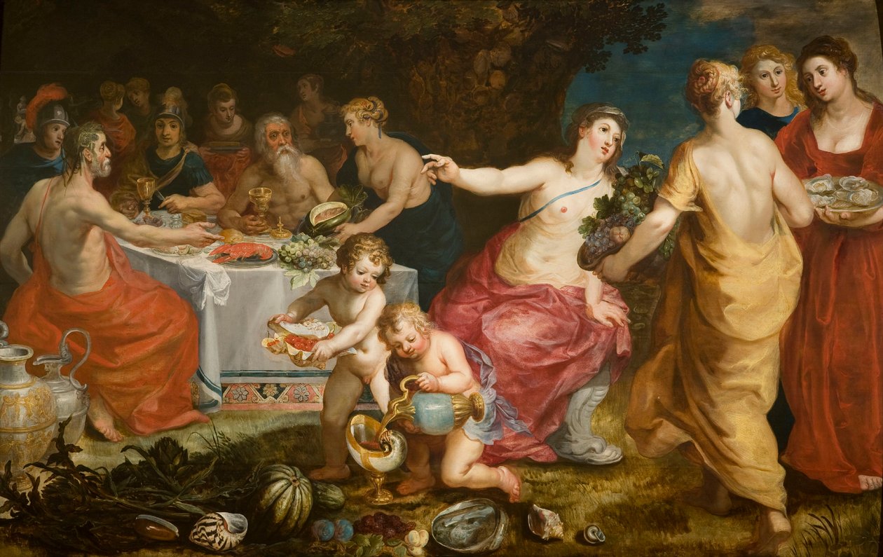 La festa di Acheloo da Hendrik I Balen van
